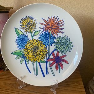 Cute and large groovy flower platter